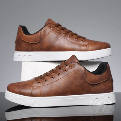 Josef | Stylish Brown Leather Sneakers for Every Occasion