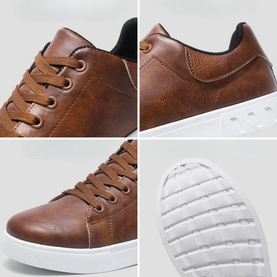 Josef | Stylish Brown Leather Sneakers for Every Occasion