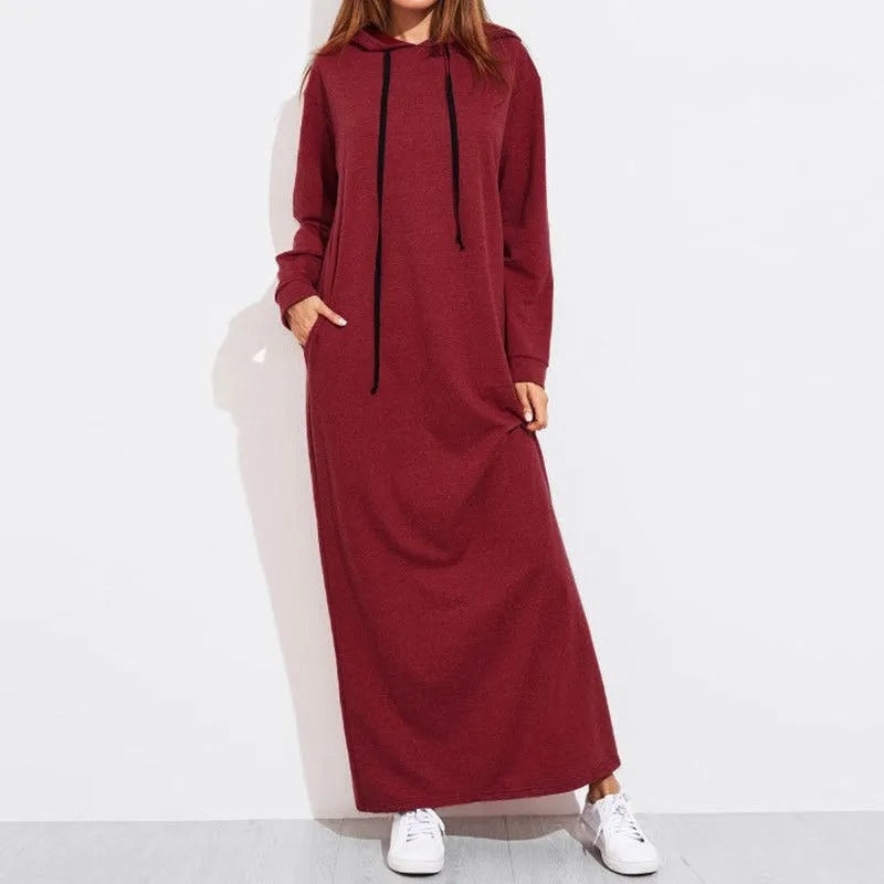 Toni | Comfortable Maxi Dress With Hood For Casual Occasions