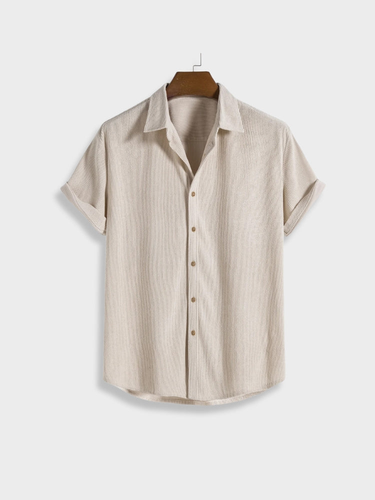 Victor | Chic Summer Corduroy Button-Up Set for Men