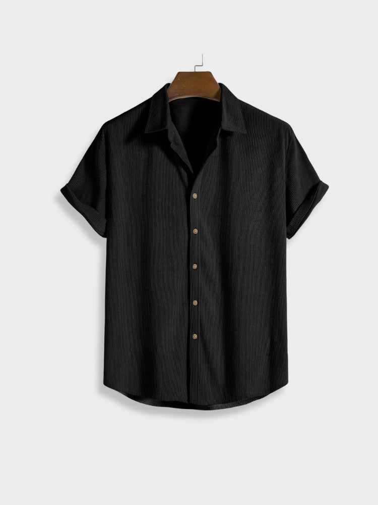 Victor | Chic Summer Corduroy Button-Up Set for Men