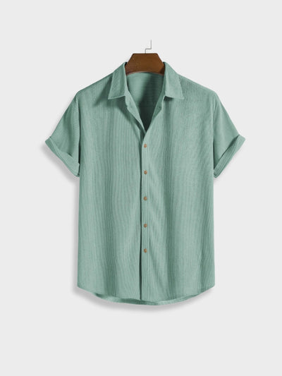 Victor | Chic Summer Corduroy Button-Up Set for Men